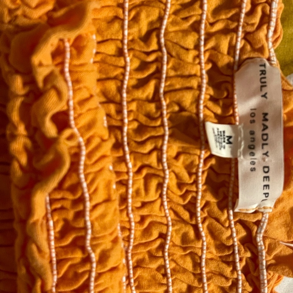 Urban Outfitters Orange Crop Top